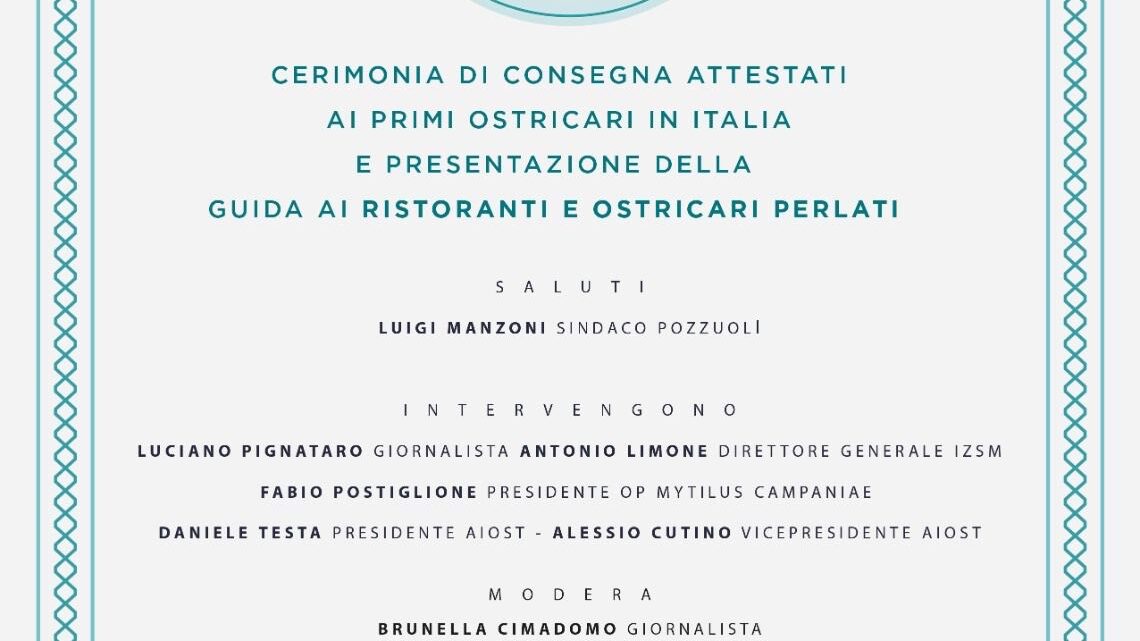 Dalla collaborazione tra AIOST e Istituto Zooprofilattico, nascono i primi ostricari italiani.
