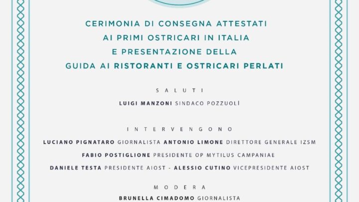 Dalla collaborazione tra AIOST e Istituto Zooprofilattico, nascono i primi ostricari italiani.