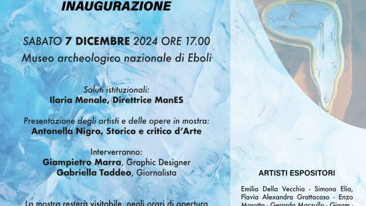 Al Museo archeologico nazionale di Eboli si inaugura la mostra di arte figurativa Tempus – terza sessione, a cura di Antonella Nigro