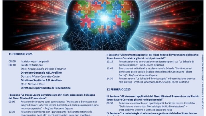 PREVENIRE LO STRESS LAVORO CORRELATO-L’ASL PROMUOVE DUE GIORNI DEDICATI ALLA FORMAZIONE