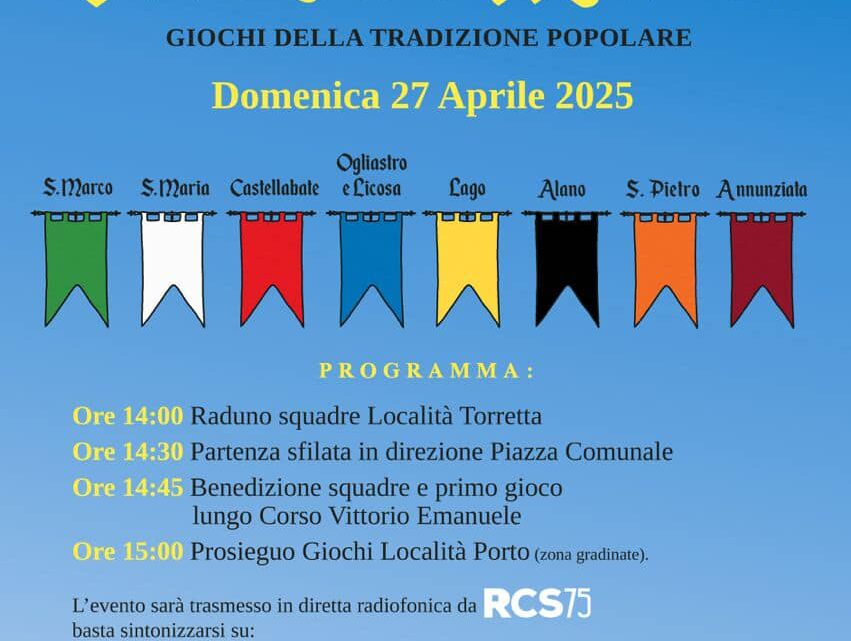 Palio Vivi San Marco 2025: una giornata di tradizione e divertimento a Castellabate