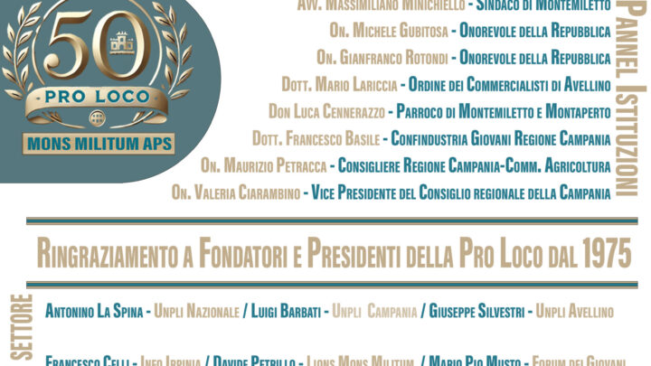 50° Anniversario della Fondazione della Pro Loco “Mons Militum APS”: Montemiletto Celebra Mezzo Secolo di Impegno, Cultura e Identità Territoriale