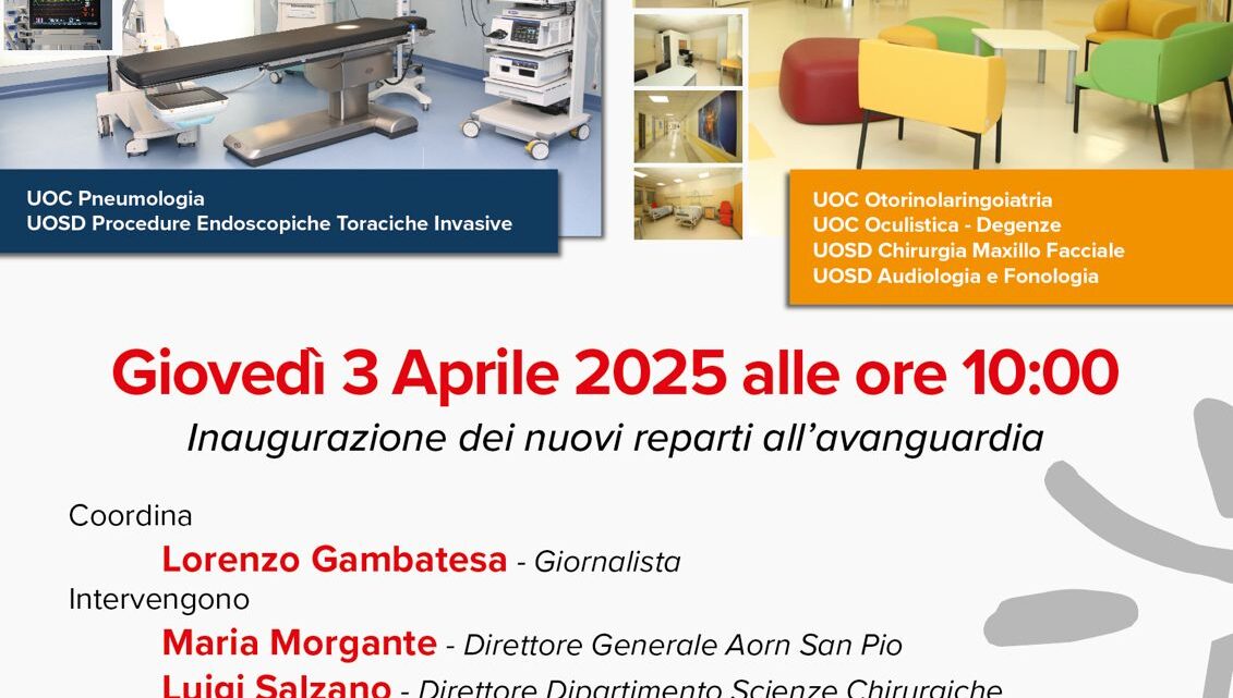 AORN San Pio: il futuro della sanità inizia il 3 aprile 2025