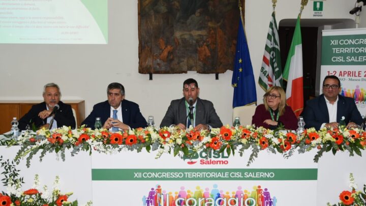Cisl Salerno: il futuro del sindacato e del territorio