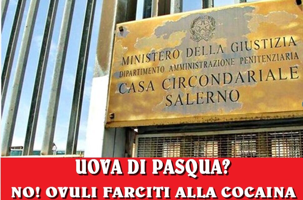 Casa Circondariale di Salerno: traffico di droga tra Uova di Pasqua e ovuli farciti alla cocaina Casa Circondariale di Salerno: traffico di droga tra Uova di Pasqua e ovuli farciti alla cocaina
