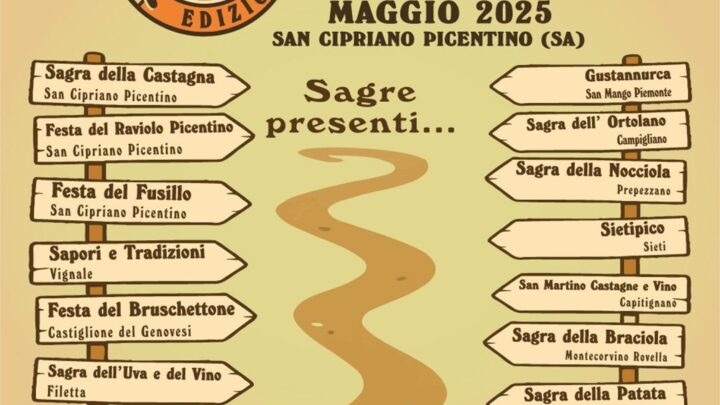 La Sagra delle Sagre 2025: un viaggio nel cuore di San Cipriano Picentino