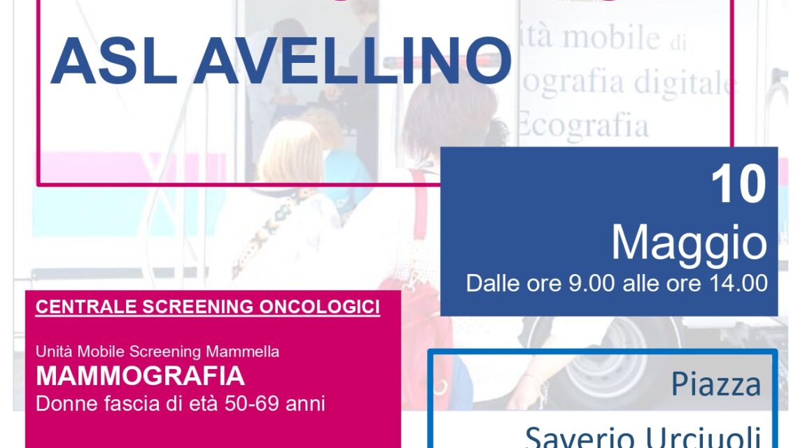 SCREENING ONCOLOGICI, I CAMPER DELL’ASL IL 10 MAGGIO A CESINALI