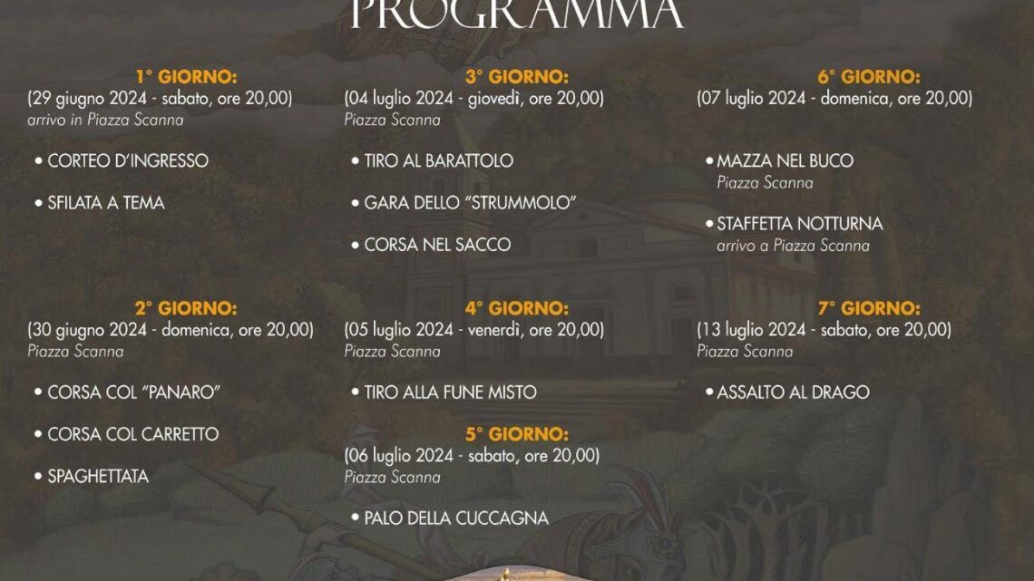 Ritorna il Palio di San Renato a Moiano: tra tradizione, sfide epiche e spirito di comunità