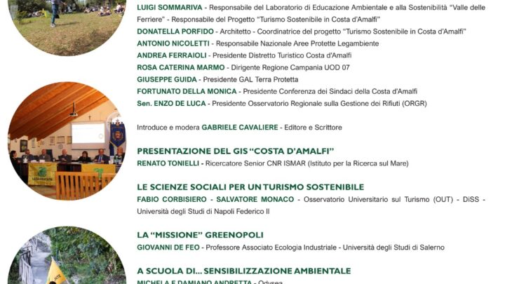 Vietri sul Mare: venerdì 6 giugno 2025 l’evento conclusivo del Progetto “Turismo Sostenibile in Costa d’Amalfi”