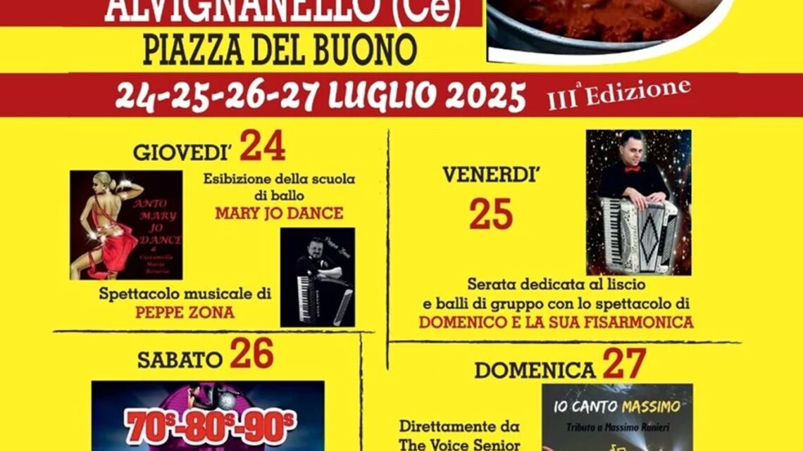 🎉 Torna la Sagra più gustosa dell’estate! 🍞🍝