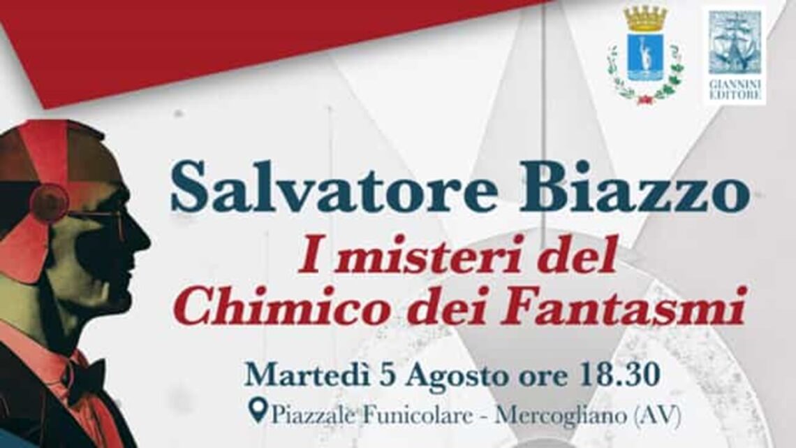 Presentazione evento letterario a Mercogliano: “I misteri del Chimico dei Fantasmi” di Salvatore Biazzo