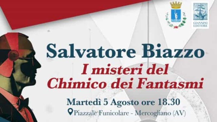 Presentazione evento letterario a Mercogliano: “I misteri del Chimico dei Fantasmi” di Salvatore Biazzo