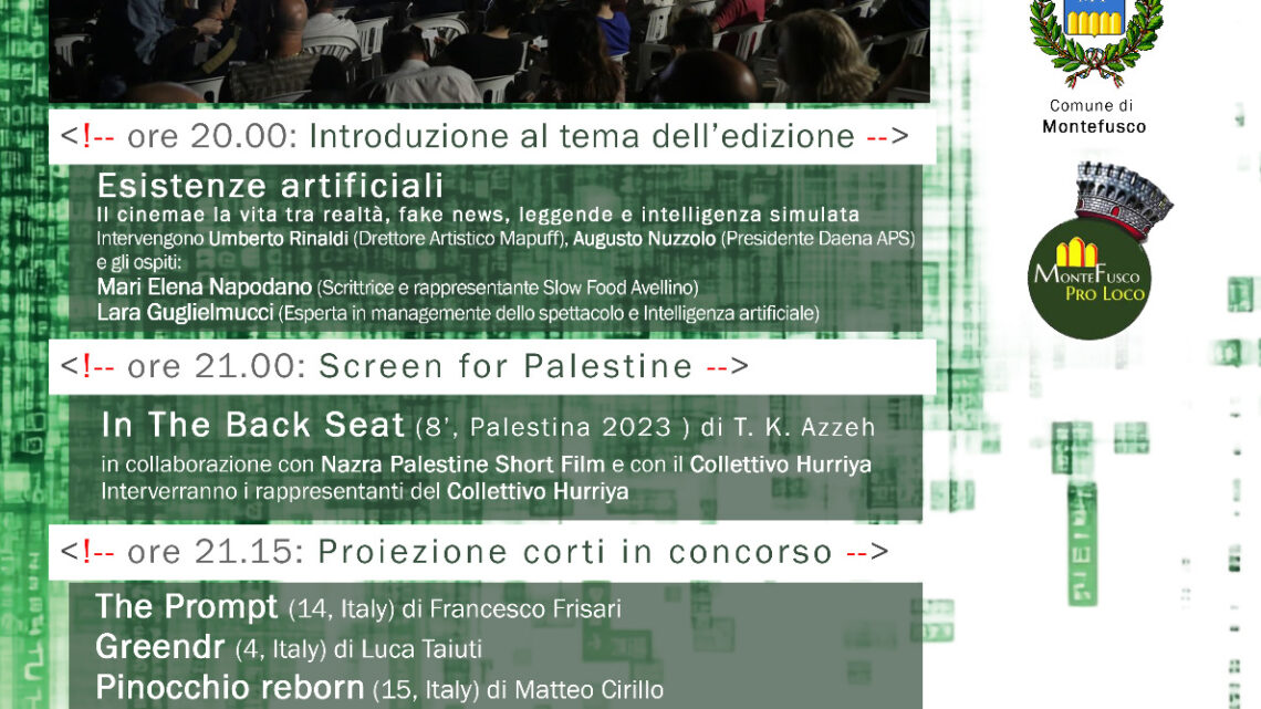 APRE L’XI EDIZIONE DEL MARIO PUZO FILM FESTIVAL – CORTO E A CAPO