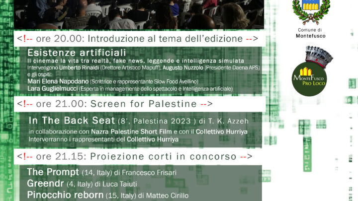 APRE L’XI EDIZIONE DEL MARIO PUZO FILM FESTIVAL – CORTO E A CAPO