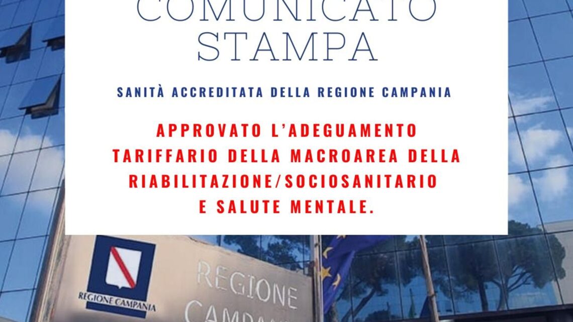APPROVATE LE NUOVE TARIFFE PER RIABILITAZIONE E SERVIZI SOCIOSANITARI: DOPO DUE ANNI, UN PRIMO PASSO VERSO IL RIEQUILIBRIO DEL SISTEMA APPROVATE LE NUOVE TARIFFE PER RIABILITAZIONE E SERVIZI SOCIOSANITARI: DOPO DUE ANNI, UN PRIMO PASSO VERSO IL RIEQUILIBRIO DEL SISTEMA