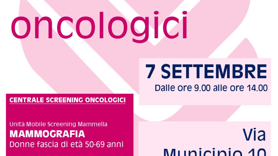 Ripartono le unità mobili per lo screening della mammella e della cervice uterina