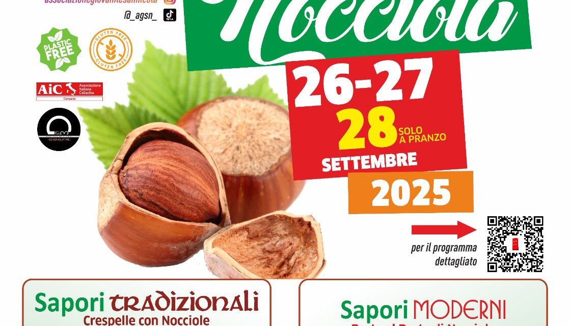 Prepezzano celebra la regina dell’autunno: torna la Sagra della Nocciola dal 26 al 28 settembre 2025