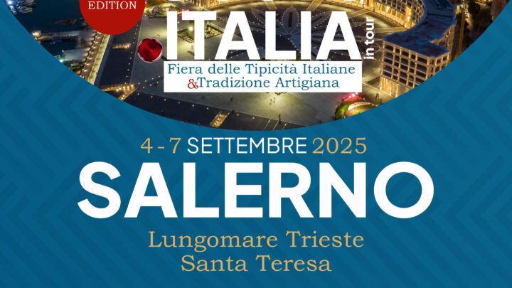 Salerno si veste di sapori e tradizioni: dal 4 al 7 settembre torna Gusto Italia sul Lungomare Trieste
