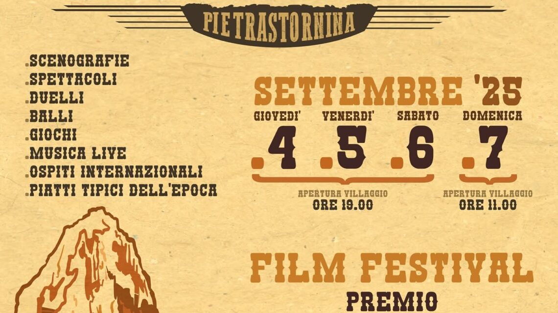 Spaghetti Western 2025: Il Villaggio Western prende vita a Pietrastornina
