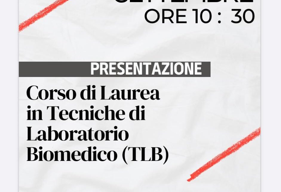 Nasce il Corso di Laurea in Tecniche di Laboratorio Biomedico all’AORN SAN PIO: presentazione ufficiale lunedì 15 settembre