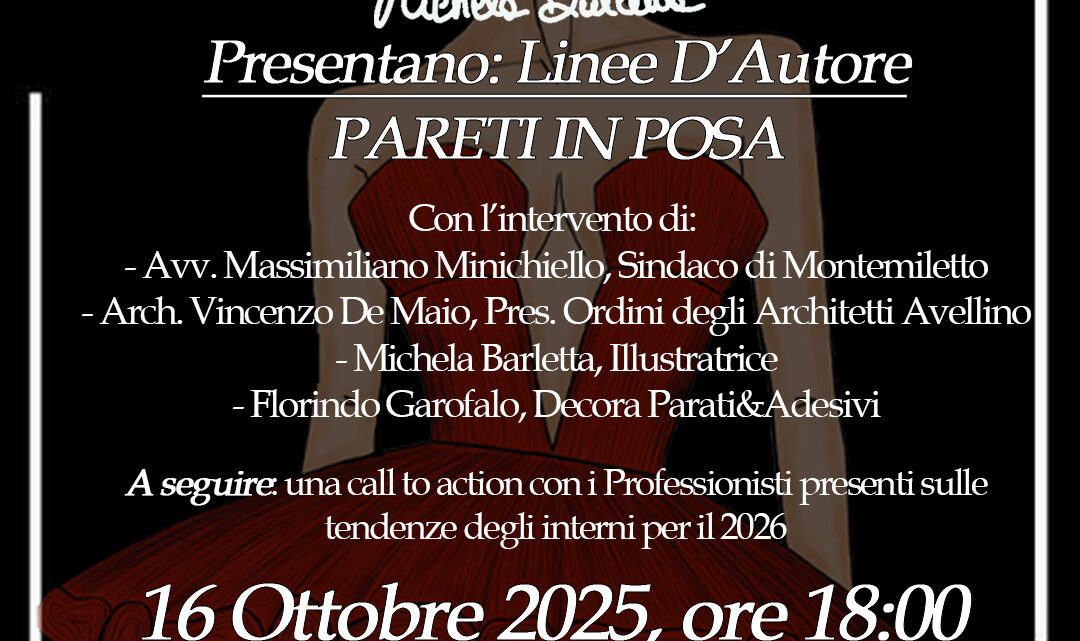 Quando l’arte veste le pareti: “Pareti in Posa – Linee d’Autore” debutta a Montemiletto