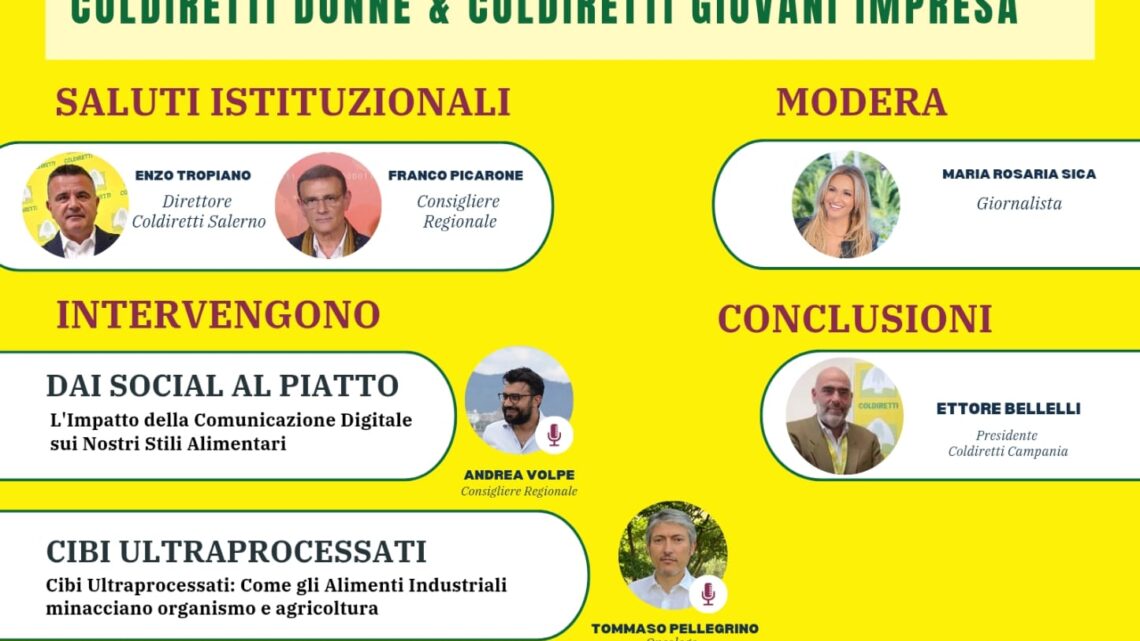 Coldiretti Salerno: domani il rinnovo delle cariche per “Giovani Impresa” e “Donne” tra innovazione, salute e agricoltura social