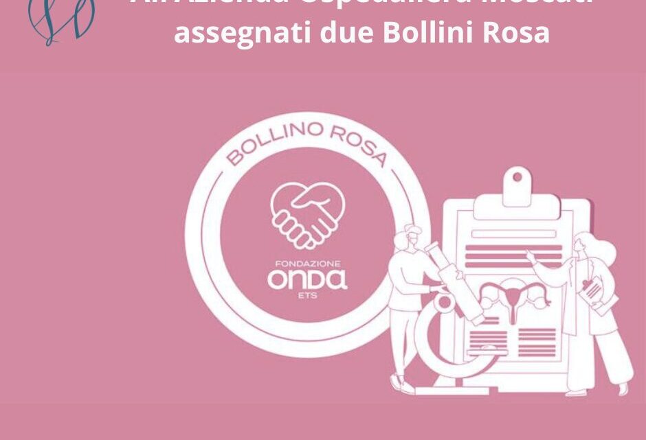 Medicina di genere: all’Azienda Moscati confermati i due Bollini Rosa per il biennio 2026-2027