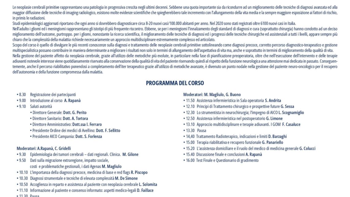 Nuove frontiere nella cura dei tumori cerebrali primitivi: esperti a confronto sull’evoluzione del trattamento neuro-oncologico