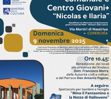 Pellezzano festeggia la riapertura della Sala Teatrale Comunale con lo spettacolo “Mino il Fantasmino e la notte di Halloween”