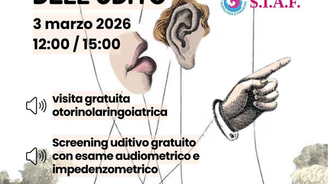 3 marzo, porte aperte al “Frangipane-Bellizzi” per la Giornata Mondiale dell’Udito – Screening gratuiti per tutte le età all’Ambulatorio di Otorinolaringoiatria di Ariano Irpino