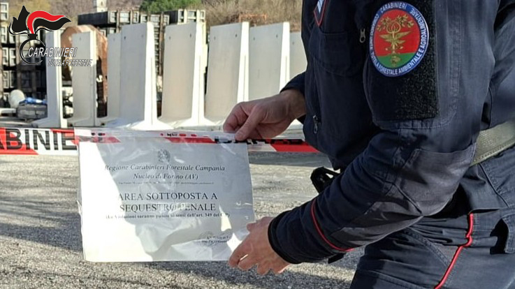 Controlli ambientali nel bacino del fiume Sarno: sequestrata area contaminata a Forino