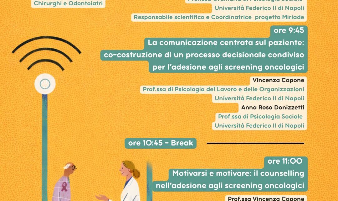 ASL Avellino: formazione per rafforzare il dialogo e aumentare l’adesione agli screening