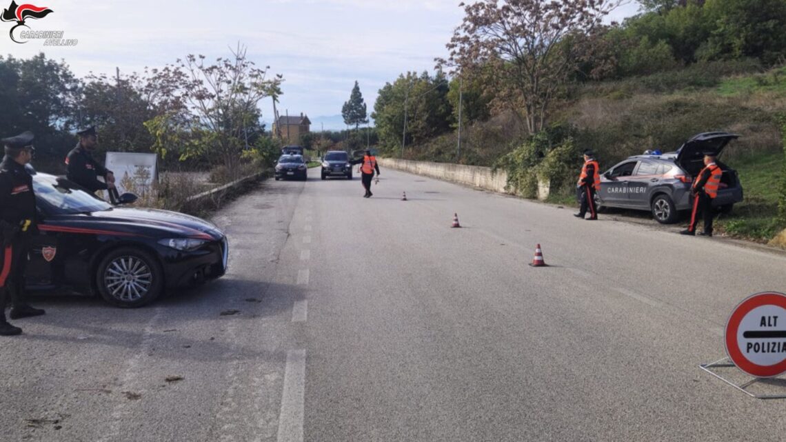 Controlli straordinari dei Carabinieri in provincia di Avellino: denunce per guida in stato di ebbrezza e fogli di via ad Ariano Irpino e Grottaminarda