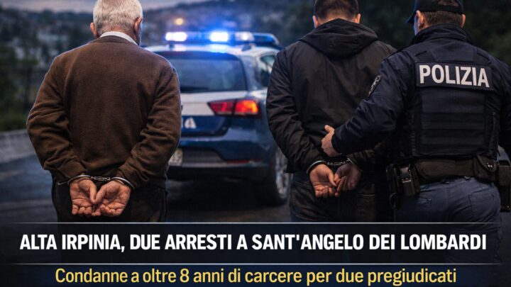 Alta Irpinia, controlli sul territorio: due arresti a Sant’Angelo dei Lombardi