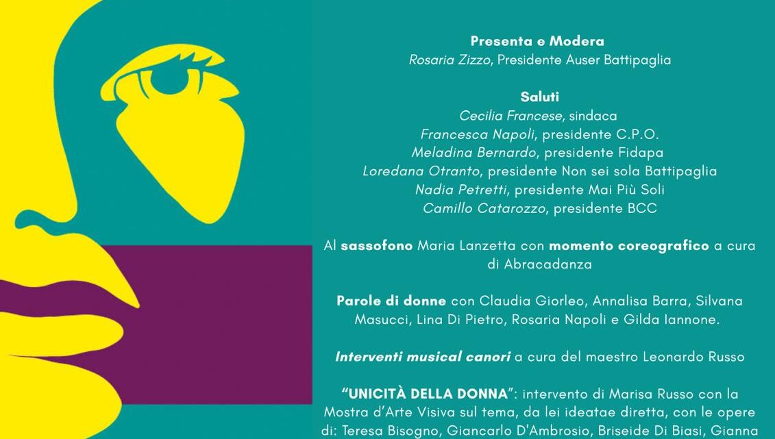 Battipaglia celebra la Giornata Internazionale della Donna: musica, arte e poesia al Salotto Comunale Battipaglia celebra la Giornata Internazionale della Donna: musica, arte e poesia al Salotto Comunale