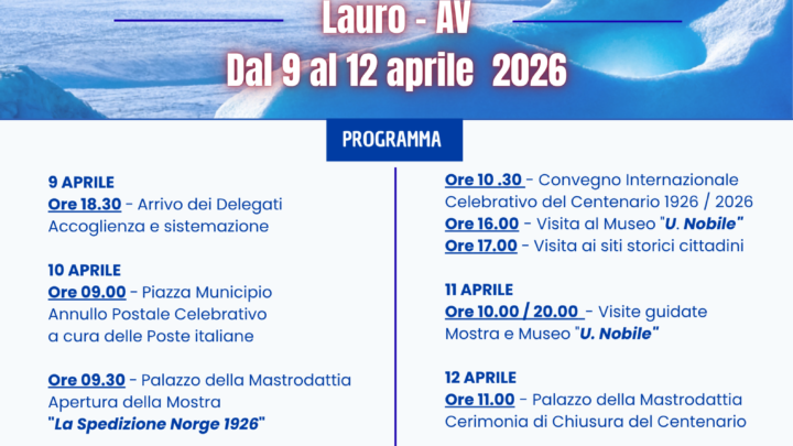 Lauro celebra il centenario del Dirigibile Norge e i 174 anni della Polizia di Stato
