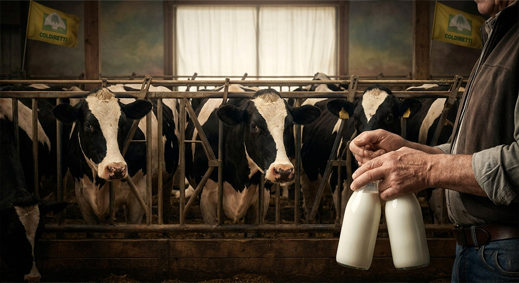 Latte bovino, Coldiretti Campania chiede interventi urgenti alla Regione