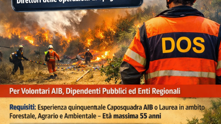 Protezione Civile Campania: aperte le iscrizioni ai corsi per Direttori delle Operazioni di Spegnimento (DOS)