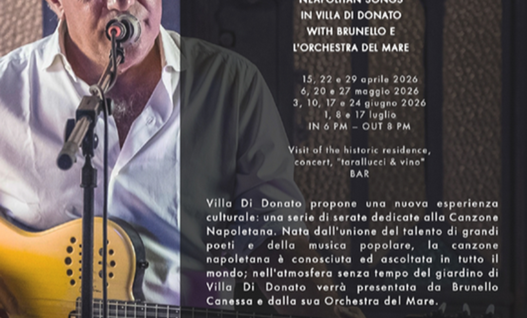 A Napoli torna “Passione Napoletana”: musica e atmosfera d’altri tempi a Villa Di Donato