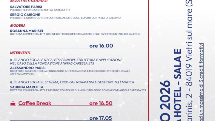 Terzo Settore, la Fondazione Anffas Caressa ETS presenta il Bilancio Sociale 2025