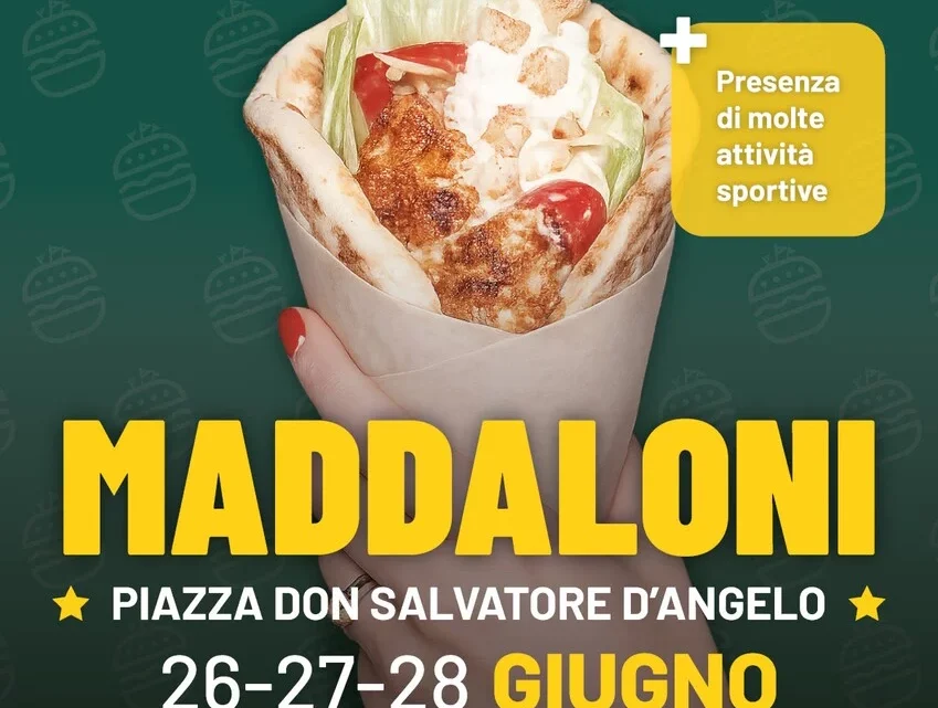 Maddaloni, torna l’International Street Food: tre giorni tra gusto, sport e spettacolo Maddaloni, torna l’International Street Food: tre giorni tra gusto, sport e spettacolo
