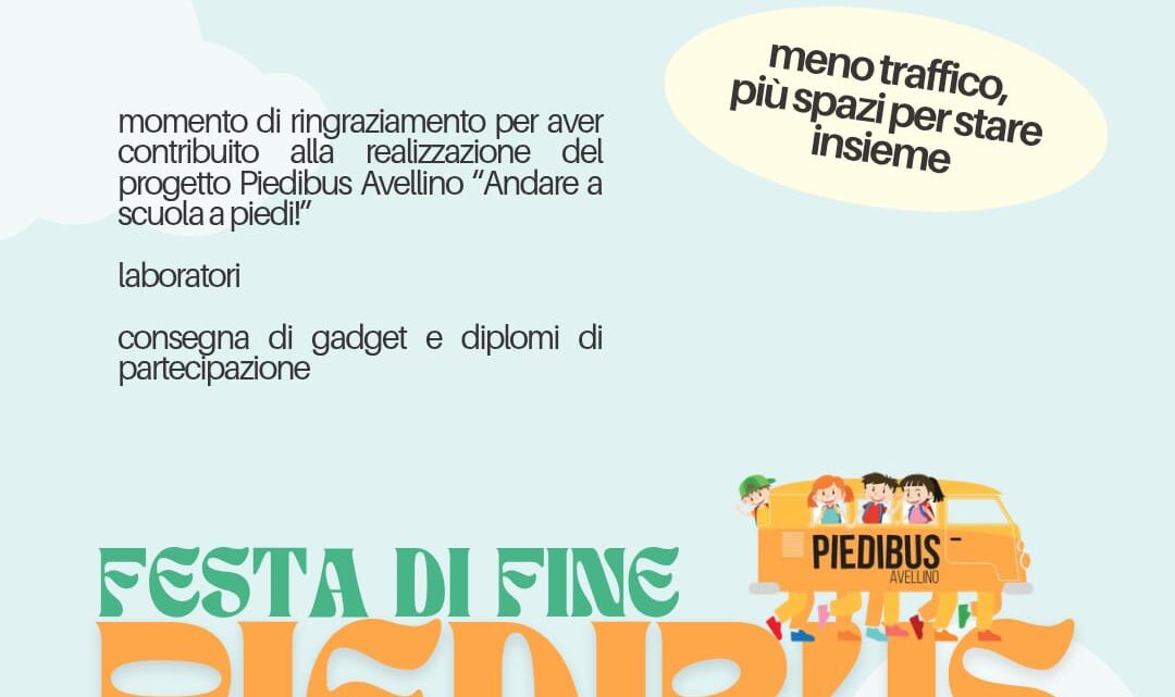 Piedibus Avellino, si chiude la terza edizione: premiati i piccoli “camminatori” Piedibus Avellino, si chiude la terza edizione: premiati i piccoli “camminatori”