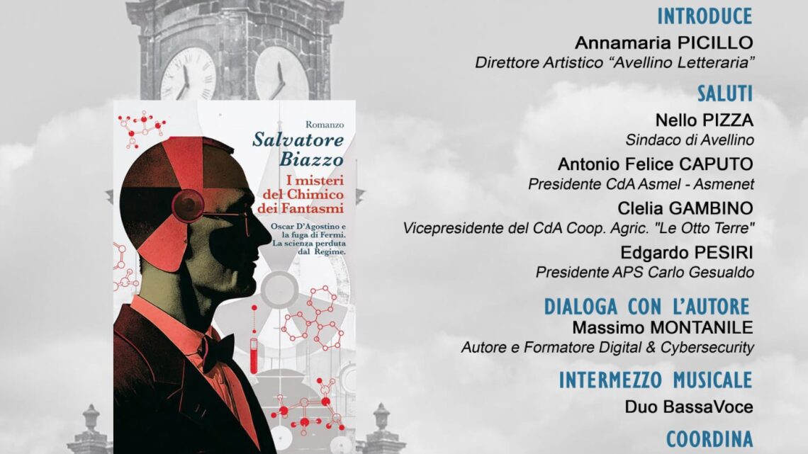 “I misteri del Chimico dei Fantasmi”, Salvatore Biazzo protagonista di Avellino Letteraria