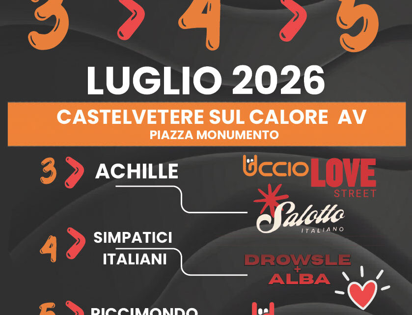 Castelvetere sul Calore, torna la Festa de l’Ucciolo: tre giorni tra gusto, musica e tradizione