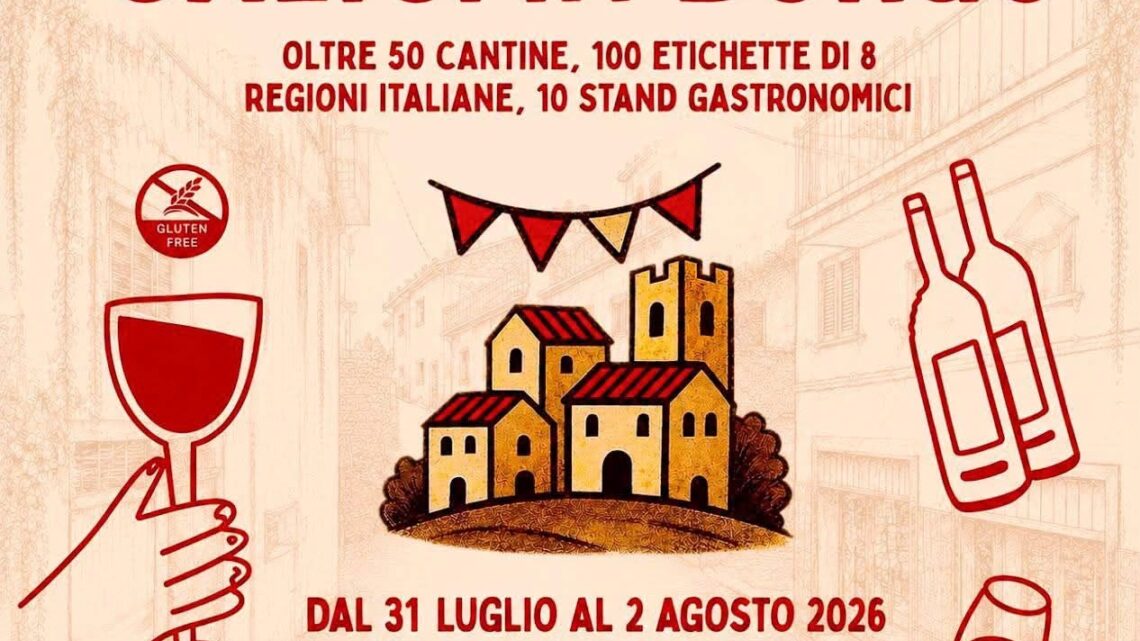 Calici in Borgo 2026: il grande vino protagonista nell’antico borgo di Olevano sul Tusciano Calici in Borgo 2026: il grande vino protagonista nell’antico borgo di Olevano sul Tusciano