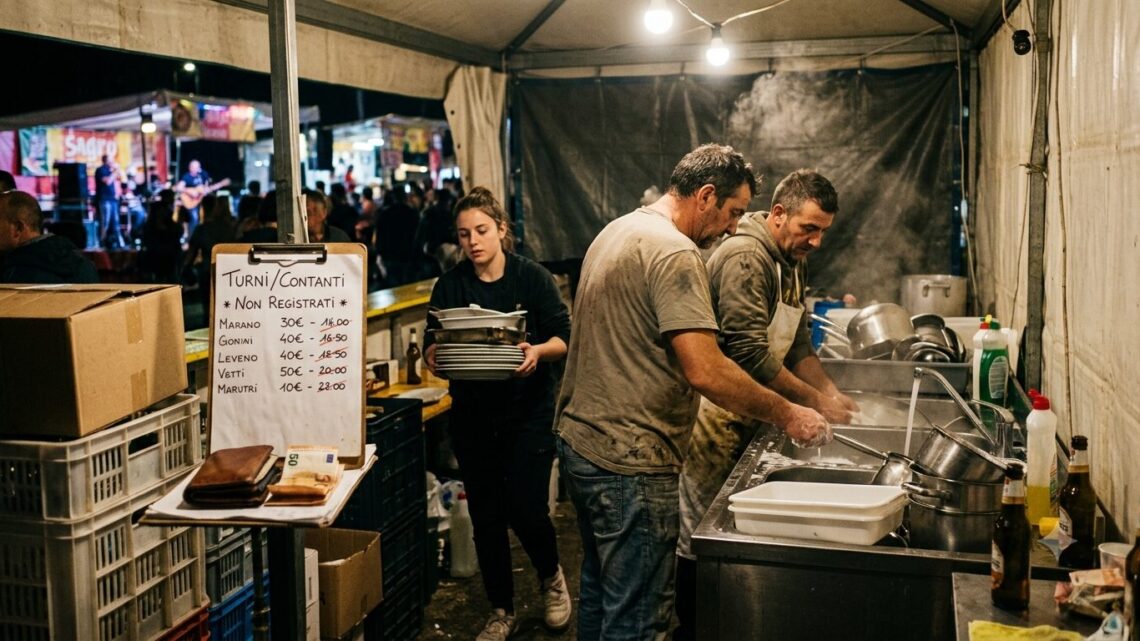 Lavoro nero nelle sagre: dove sono i controlli?