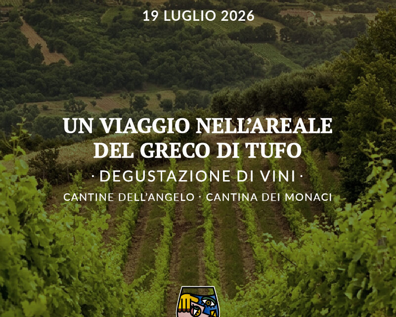 Indivino in Tour, il 19 luglio alla scoperta del Greco di Tufo tra cantine, vigneti e sapori d’Irpinia