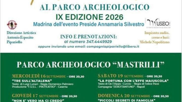 “Teatro in Mostra”, a Nola torna la grande stagione del teatro